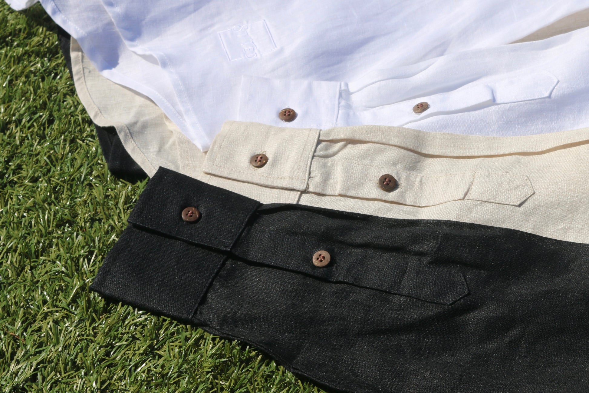 cuff detail Linen Shirt for Men long sleeve button up video